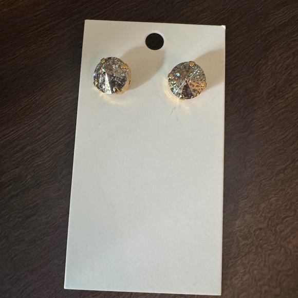 Crystal Stud Earrings - Picture 1 of 2